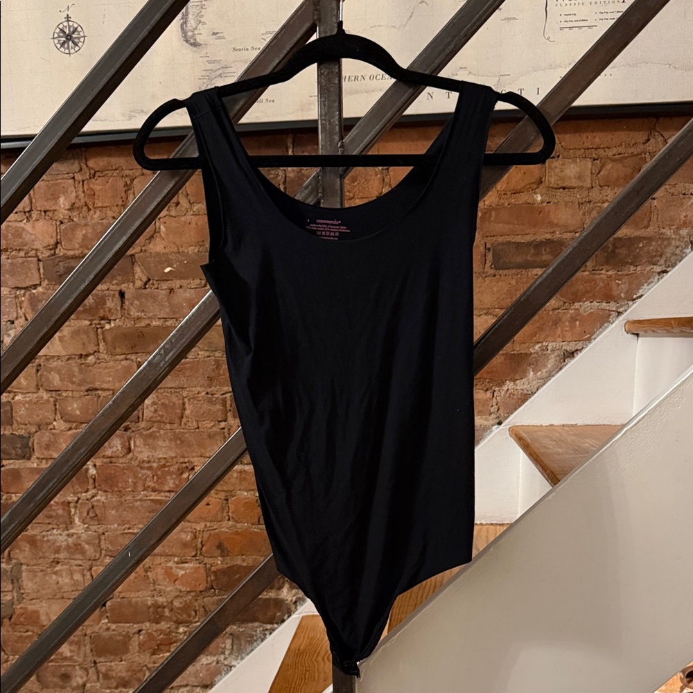 Commando Black Sleeveless Bodysuit